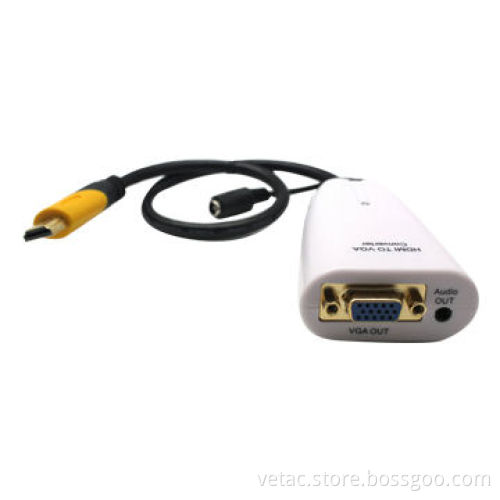 Converter, HDMI to VGA & Audio, Plug ang Play